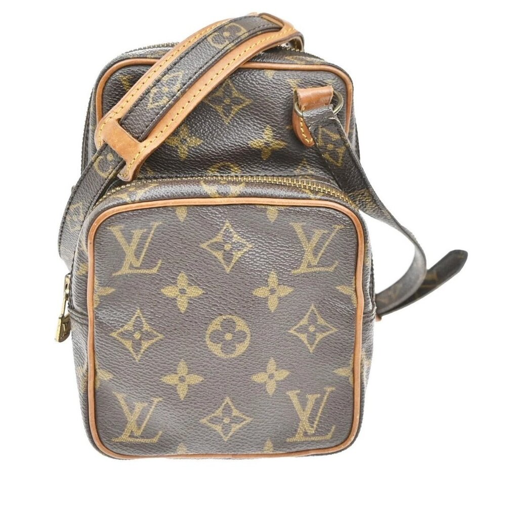 LOUIS VUITTON Mini Amazon Shoulder Bag Monogram Leather Brown M45238 86KC261